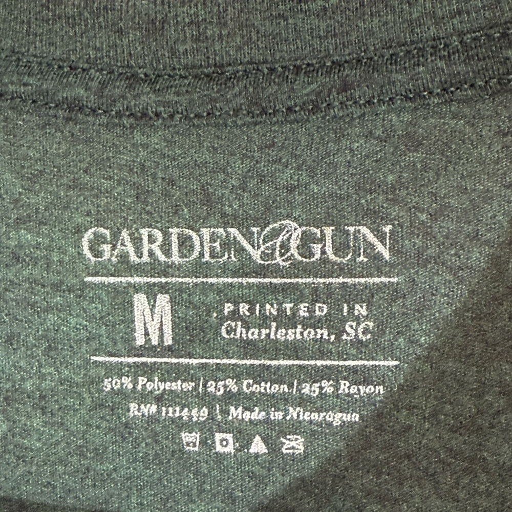 Men’s Graohic Tee Shirt Dark Green Garden & Fun Club ATL GA Size M - Picture 4 of 5